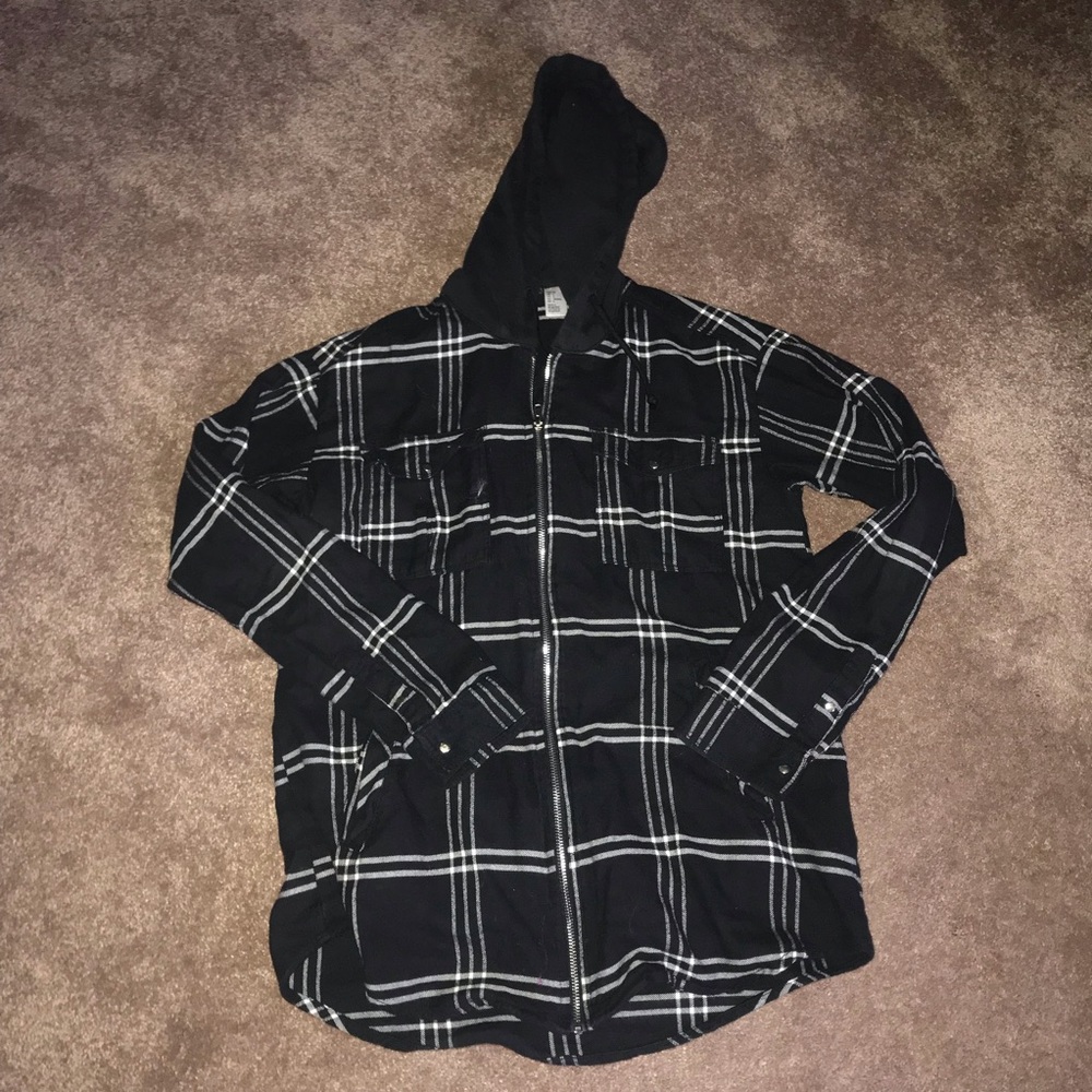 Flannel hoodie